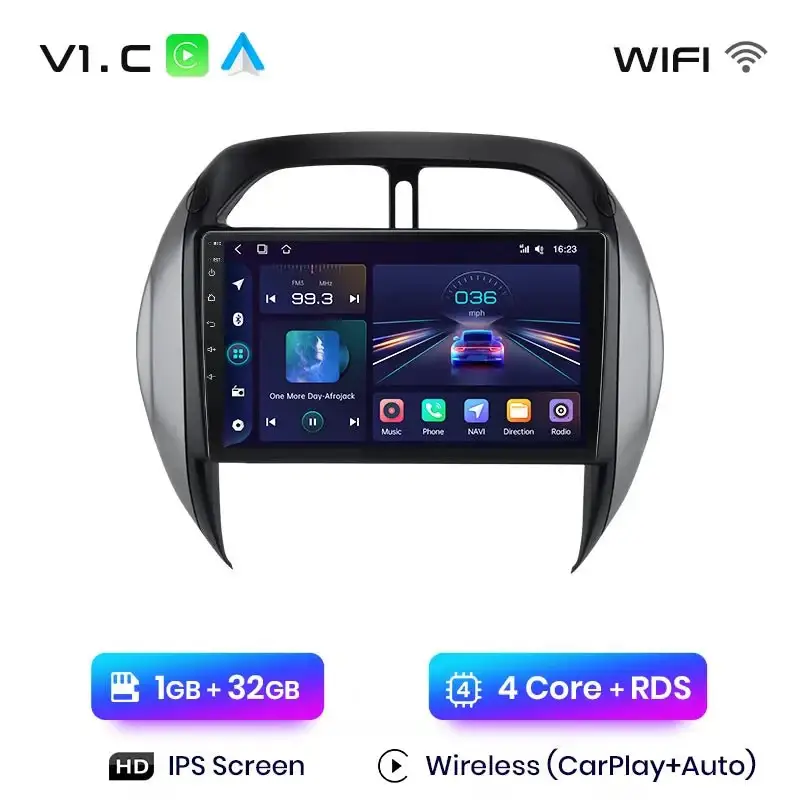 Radio Android do Toyota RAV4 (2003-2005) CarPlay Android Auto 4G WiFi GPS DSP