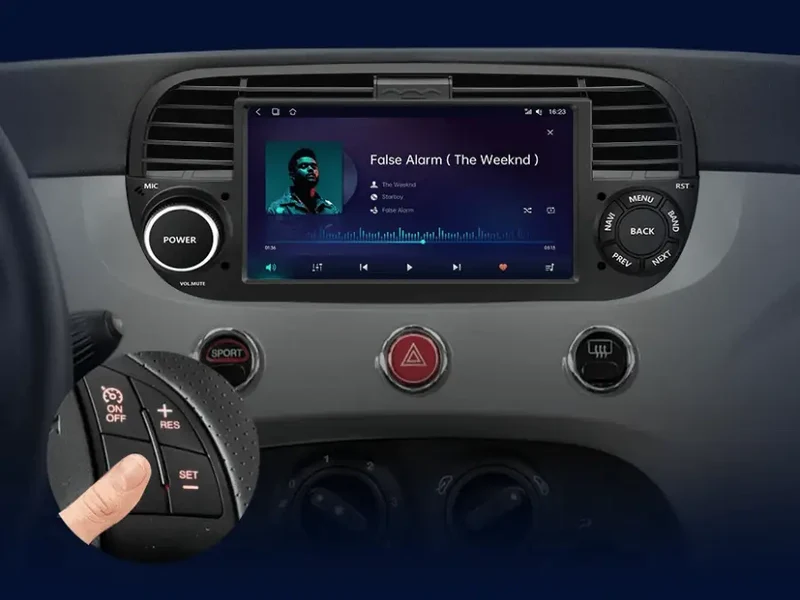 Radio Android do Fiat Tipo Egea (2015-2017) CarPlay Android Auto 4G WiFi GPS DSP