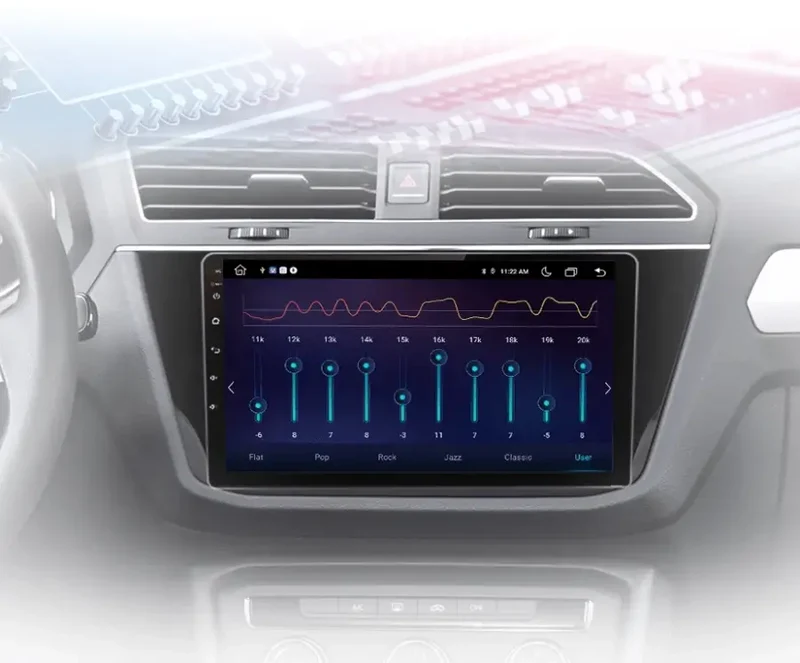 Radio Android do Volkswagen VW Tiguan (2016-2020) CarPlay Android Auto 4G WiFi GPS DSP