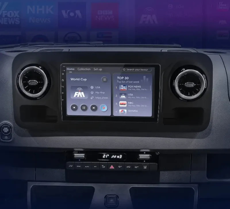 Radio Android do Mercedes-Benz Sprinter (2018-2022) CarPlay Android Auto 4G WiFi GPS DSP
