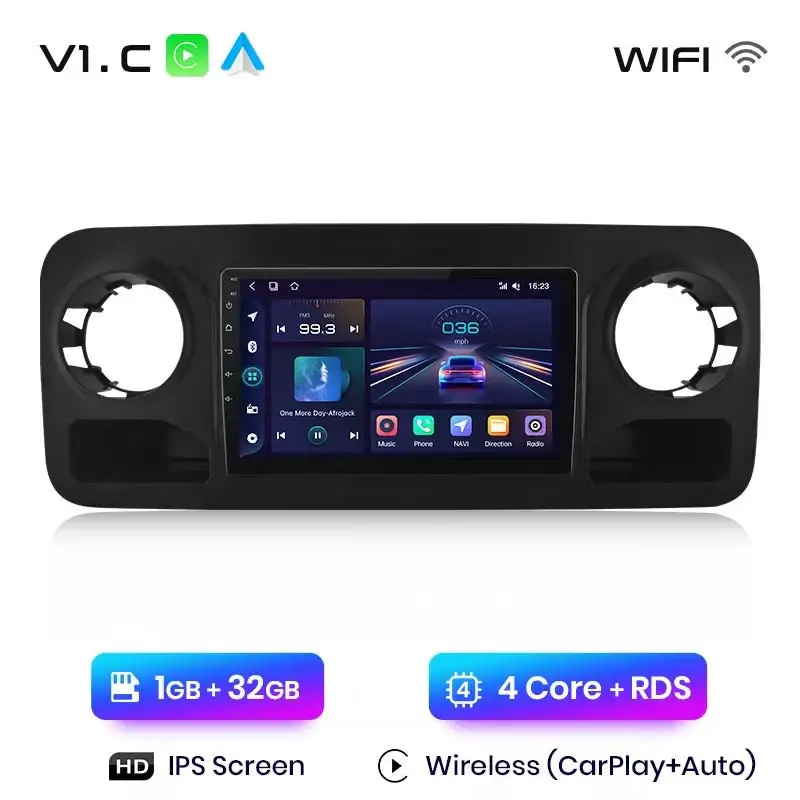 Radio Android do Mercedes-Benz Sprinter (2018-2022) CarPlay Android Auto 4G WiFi GPS DSP