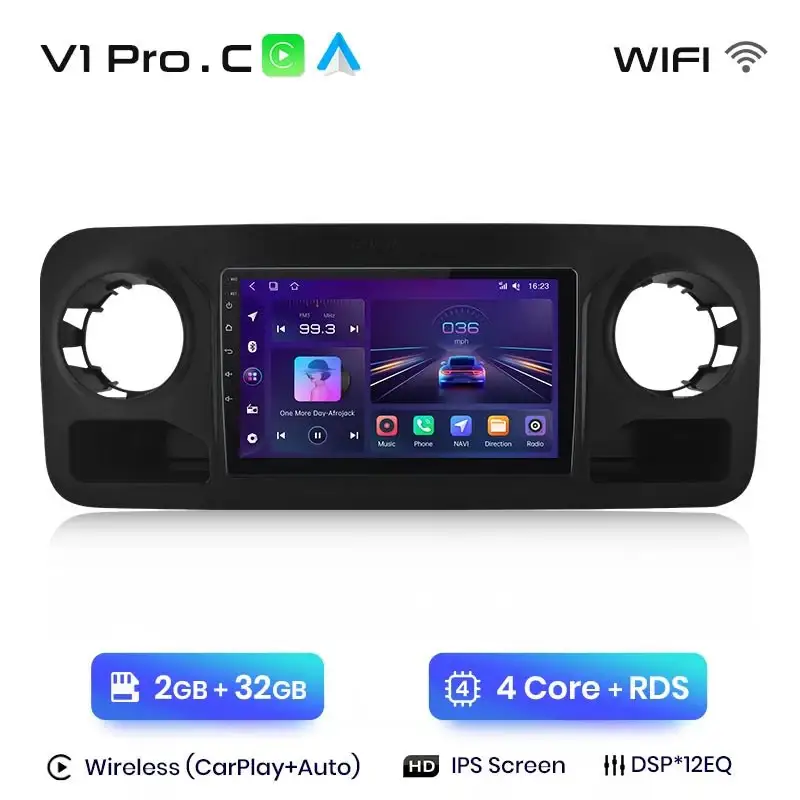Radio Android do Mercedes-Benz Sprinter (2018-2022) CarPlay Android Auto 4G WiFi GPS DSP