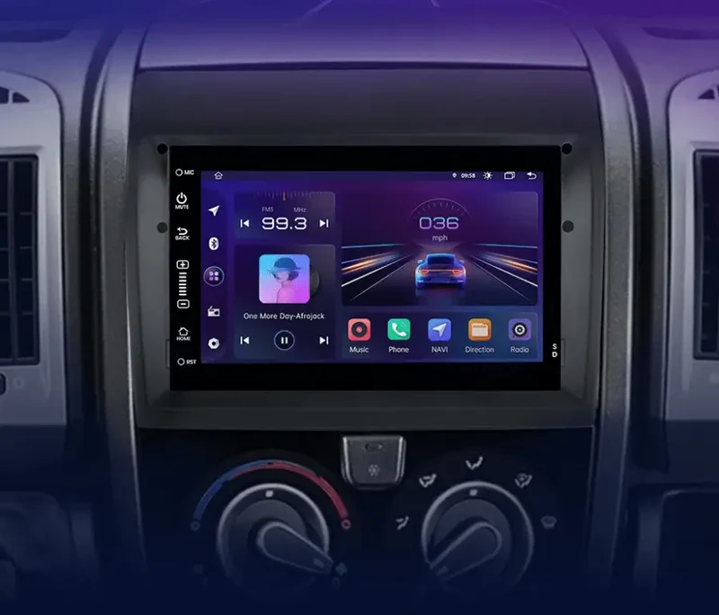 Radio Android do Fiat Ducato Citroen Jumper Peugeot Boxer 2012-2015 (2008-2015) CarPlay Android Auto 4G WiFi GPS DSP