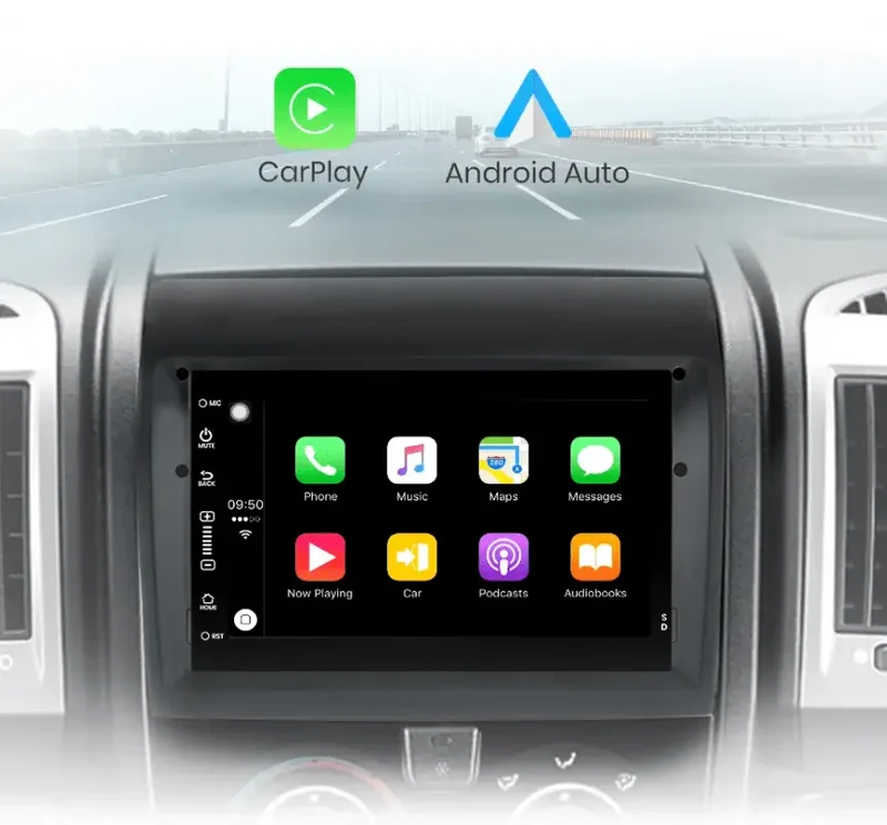 Radio Android do Fiat Ducato Citroen Jumper Peugeot Boxer 2012-2015 (2008-2015) CarPlay Android Auto 4G WiFi GPS DSP