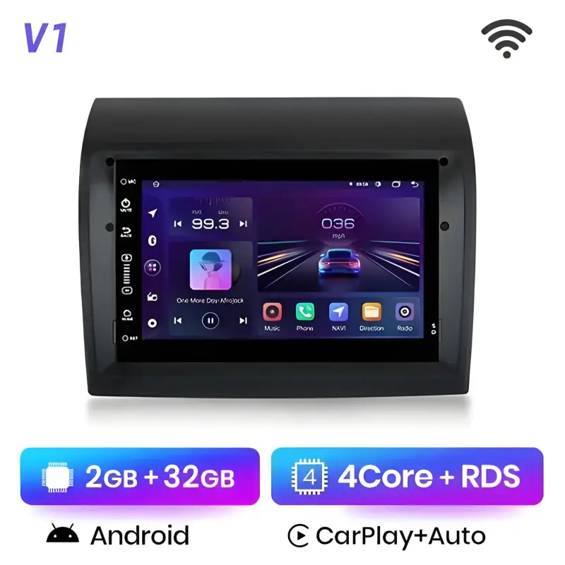 Radio Android do Fiat Ducato Citroen Jumper Peugeot Boxer 2012-2015 (2008-2015) CarPlay Android Auto 4G WiFi GPS DSP