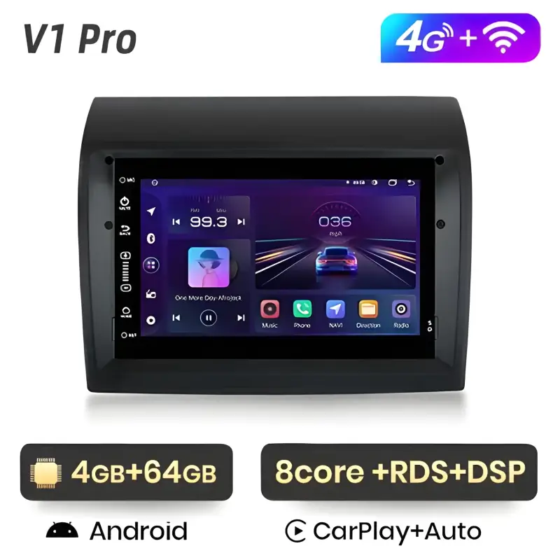 Radio Android do Fiat Ducato Citroen Jumper Peugeot Boxer 2012-2015 (2008-2015) CarPlay Android Auto 4G WiFi GPS DSP