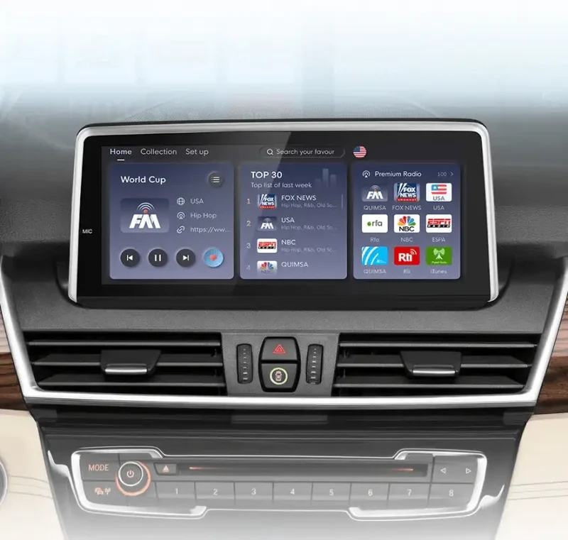 Radio Android do BMW F45 F46 F87 (2013-2018) CarPlay Android Auto 4G WiFi GPS DSP
