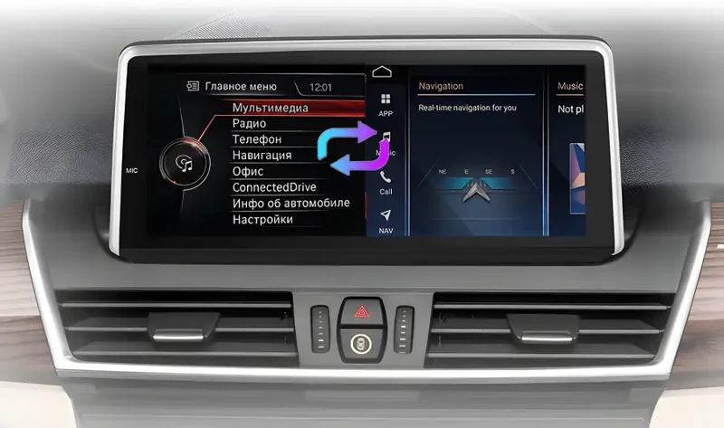 Radio Android do BMW F45 F46 F87 (2013-2018) CarPlay Android Auto 4G WiFi GPS DSP