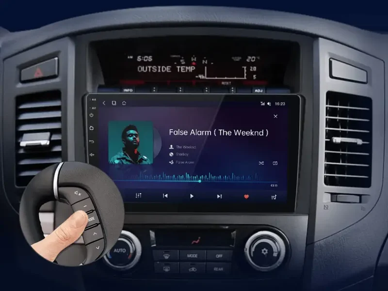 Radio Android do Mitsubishi Pajero IV (V80 V90) (2006-2014) CarPlay Android Auto 4G WiFi GPS DSP