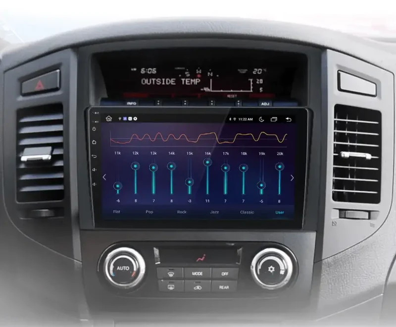 Radio Android do Mitsubishi Pajero IV (V80 V90) (2006-2014) CarPlay Android Auto 4G WiFi GPS DSP