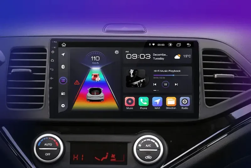 Radio Android do KIA Morning Picanto (2011-2016) CarPlay Android Auto 4G WiFi GPS DSP