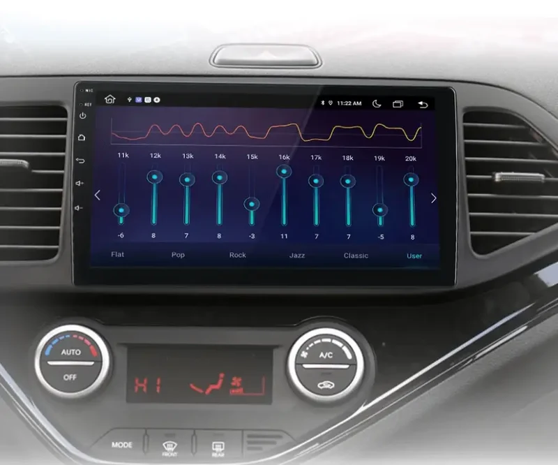 Radio Android do KIA Morning Picanto (2011-2016) CarPlay Android Auto 4G WiFi GPS DSP