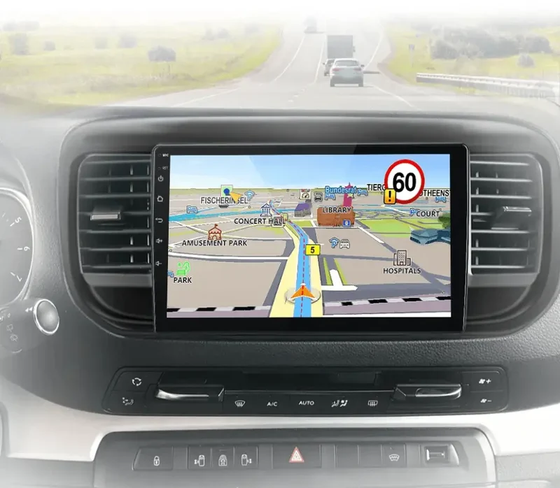 Radio Android do Peugeot Expert III Citroen Jumpy III Spacetourer (2016-2021) CarPlay Android Auto 4G WiFi GPS DSP