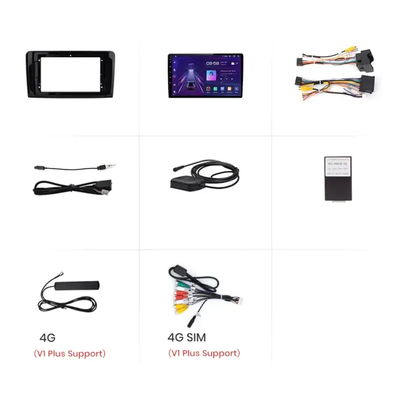Radio Android do Mercedes-Benz ML W164 GL X164 CarPlay Android Auto 4G WiFi GPS DSP