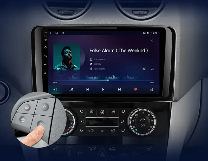 Radio Android do Mercedes-Benz ML W164 GL X164 CarPlay Android Auto 4G WiFi GPS DSP
