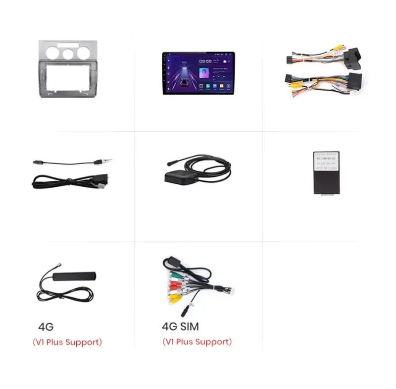 Radio Android do Volkswagen VW Touran I (2003-2010) CarPlay Android Auto 4G WiFi GPS DSP