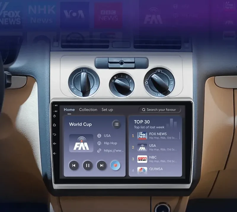 Radio Android do Volkswagen VW Touran I (2003-2010) CarPlay Android Auto 4G WiFi GPS DSP