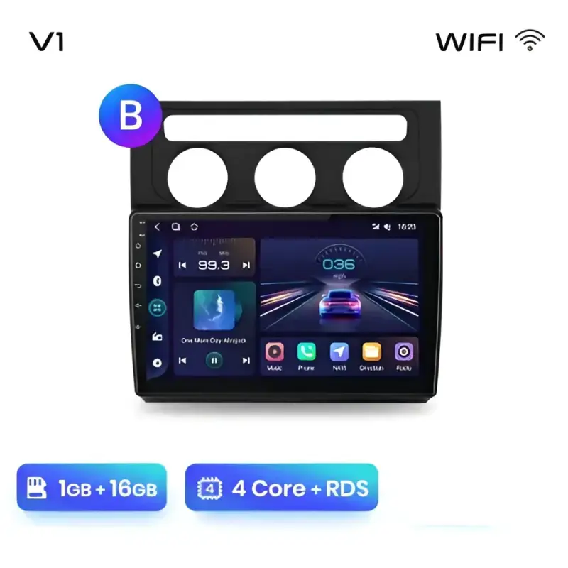 Radio Android do Volkswagen VW Touran I (2003-2010) CarPlay Android Auto 4G WiFi GPS DSP