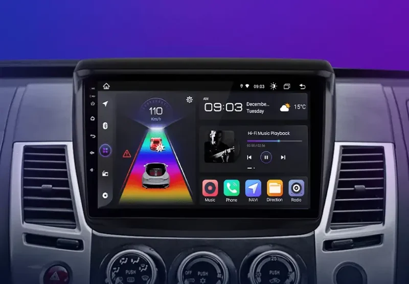 Radio Android do Mitsubishi Pajero Sport II L200 Triton (2008-2016) CarPlay Android Auto 4G WiFi GPS DSP