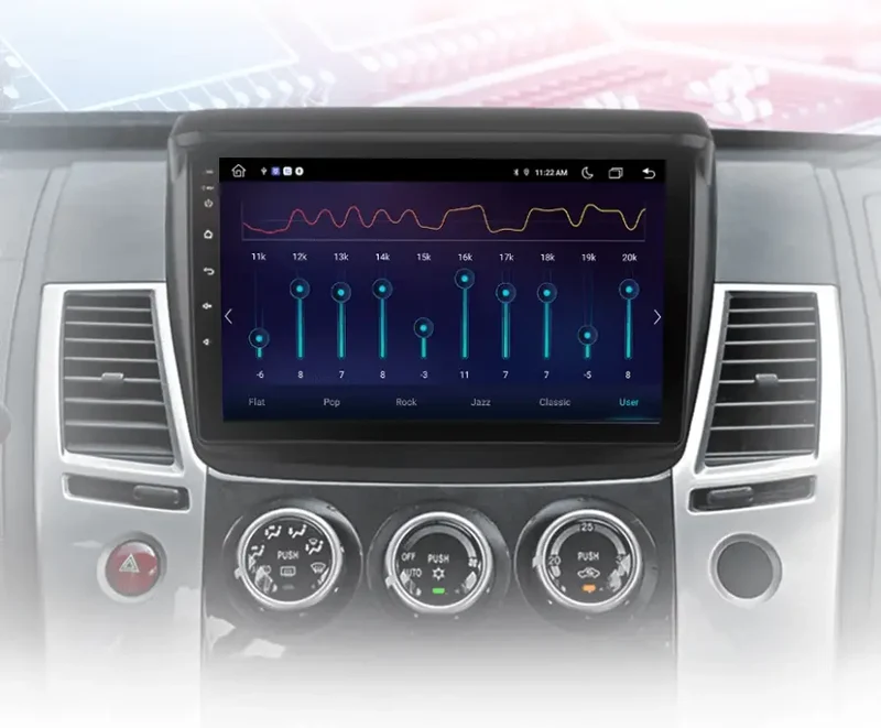 Radio Android do Mitsubishi Pajero Sport II L200 Triton (2008-2016) CarPlay Android Auto 4G WiFi GPS DSP