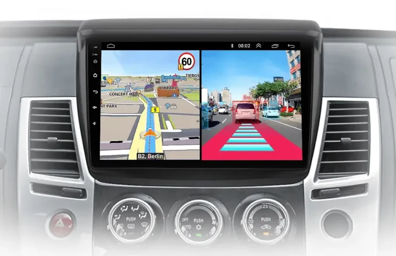 Radio Android do Mitsubishi Pajero Sport II L200 Triton (2008-2016) CarPlay Android Auto 4G WiFi GPS DSP