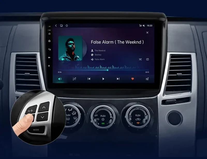 Radio Android do Mitsubishi Pajero Sport II L200 Triton (2008-2016) CarPlay Android Auto 4G WiFi GPS DSP