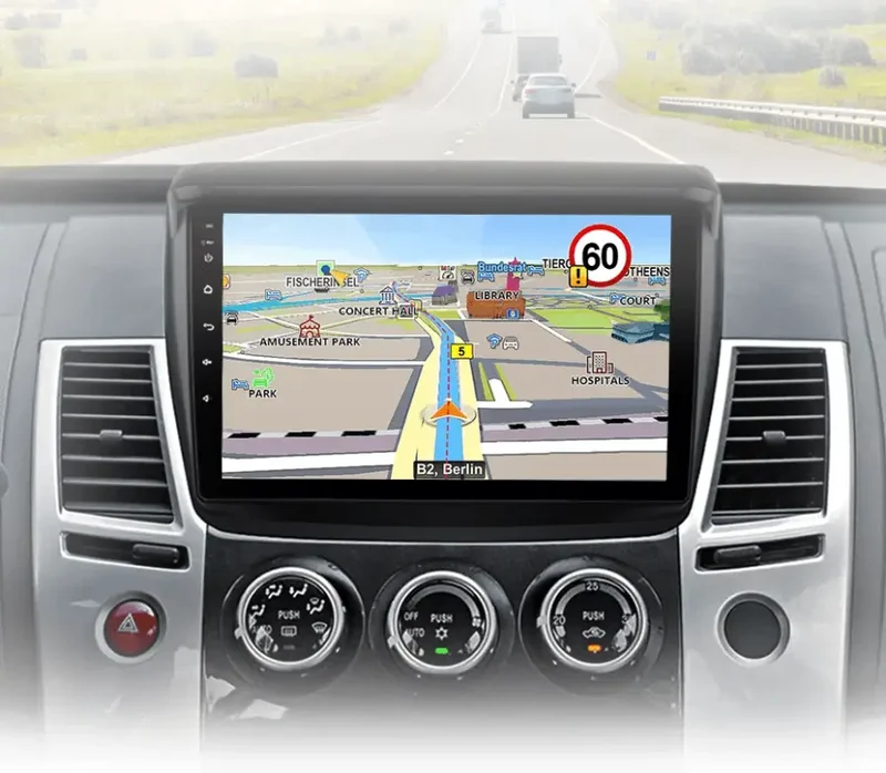 Radio Android do Mitsubishi Pajero Sport II L200 Triton (2008-2016) CarPlay Android Auto 4G WiFi GPS DSP