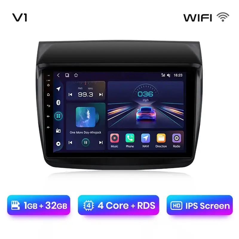 Radio Android do Mitsubishi Pajero Sport II L200 Triton (2008-2016) CarPlay Android Auto 4G WiFi GPS DSP