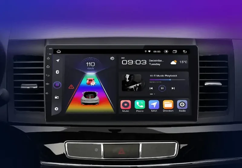 Radio Android do Mitsubishi Lancer (2007-2013) CarPlay Android Auto 4G WiFi GPS DSP