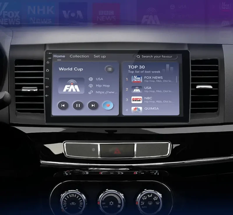 Radio Android do Mitsubishi Lancer (2007-2013) CarPlay Android Auto 4G WiFi GPS DSP