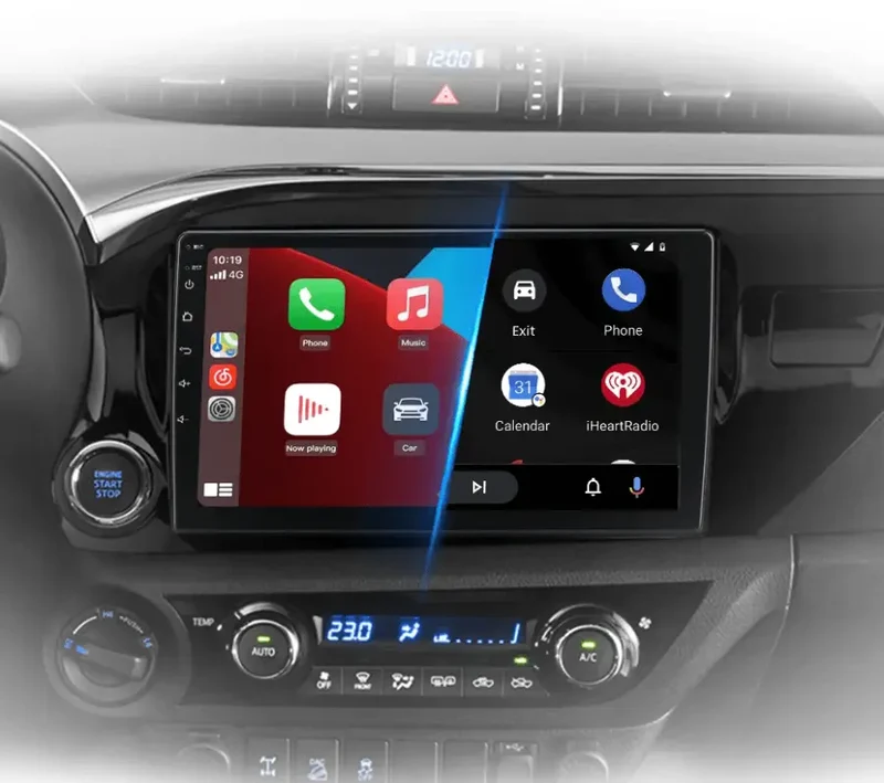 Radio Android do Toyota Hilux Pickup AN120 (2015-2020) CarPlay Android Auto 4G WiFi GPS DSP