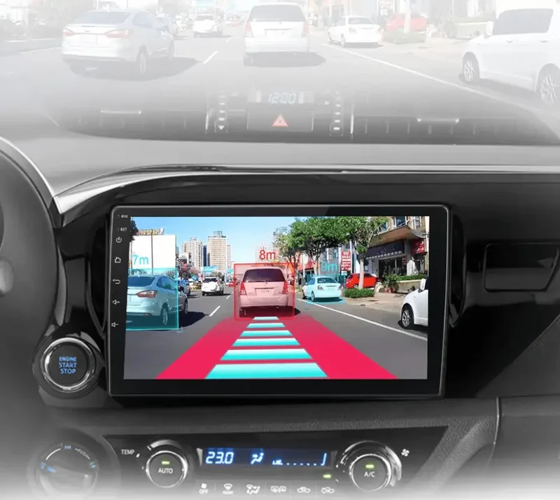 Radio Android do Toyota Hilux Pickup AN120 (2015-2020) CarPlay Android Auto 4G WiFi GPS DSP