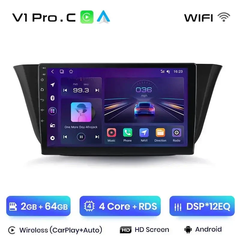 Radio Android do Iveco Daily (2014-2021) CarPlay Android Auto 4G WiFi GPS DSP