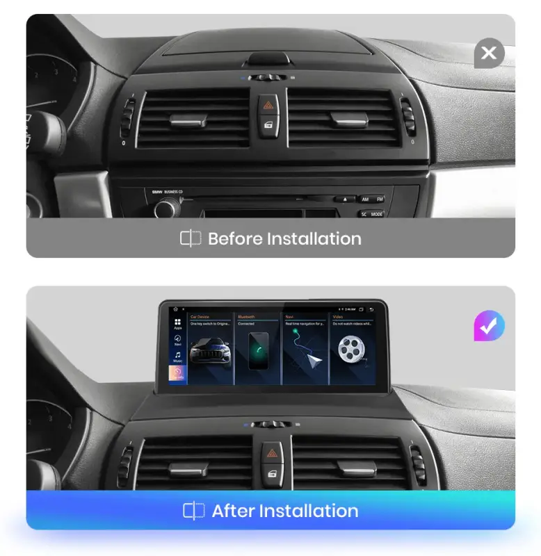 Radio Android do BMW X3 E83 (2004-2010) CarPlay Android Auto 4G WiFi GPS DSP