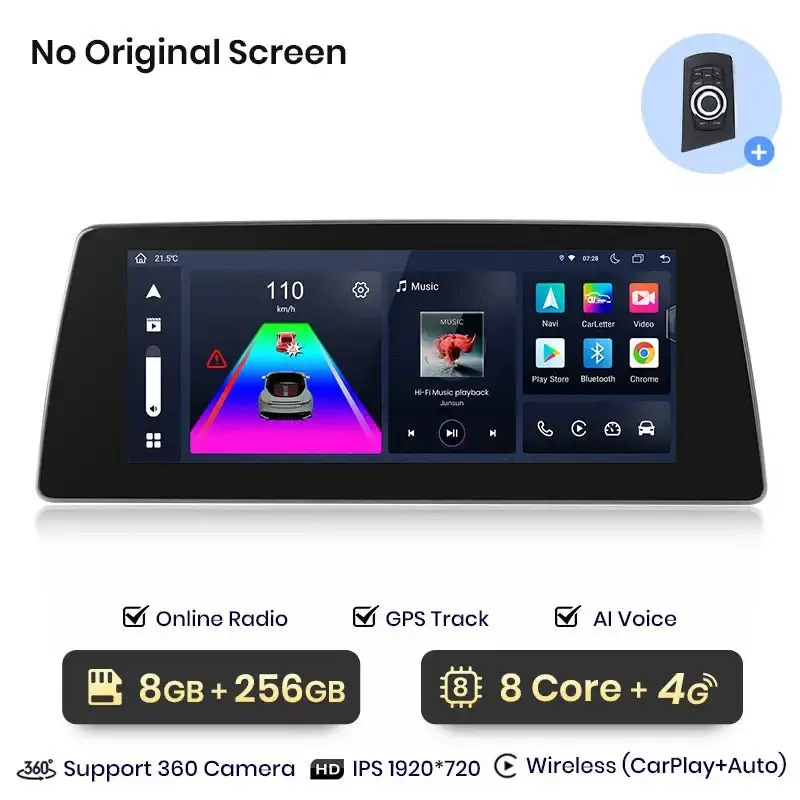 Radio Android do BMW X3 E83 (2004-2010) CarPlay Android Auto 4G WiFi GPS DSP