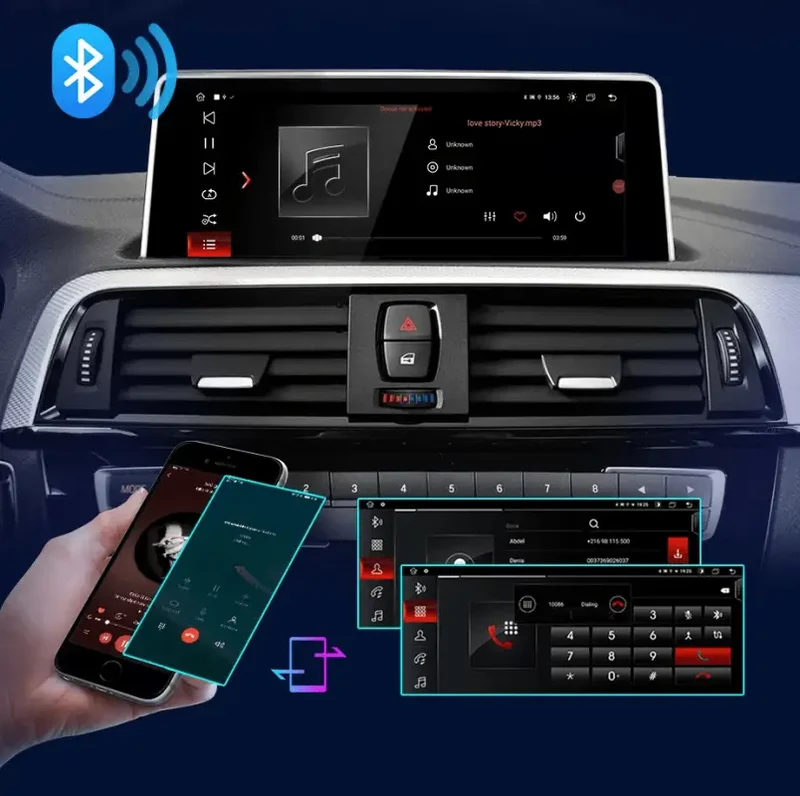 Radio Android do BMW Serii 1 F20 EVO Dedykowany (2017-2019) CarPlay Android Auto 4G WiFi GPS DSP Ekran
