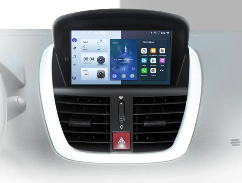 Radio Android do Peugeot 207 207CC (2006-2015) CarPlay Android Auto 4G WiFi GPS DSP