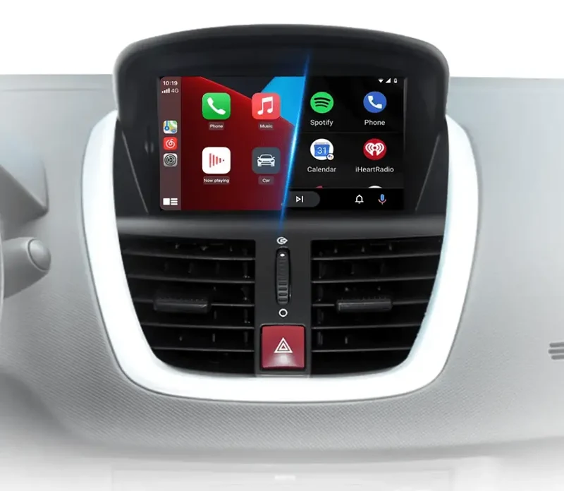 Radio Android do Peugeot 207 207CC (2006-2015) CarPlay Android Auto 4G WiFi GPS DSP