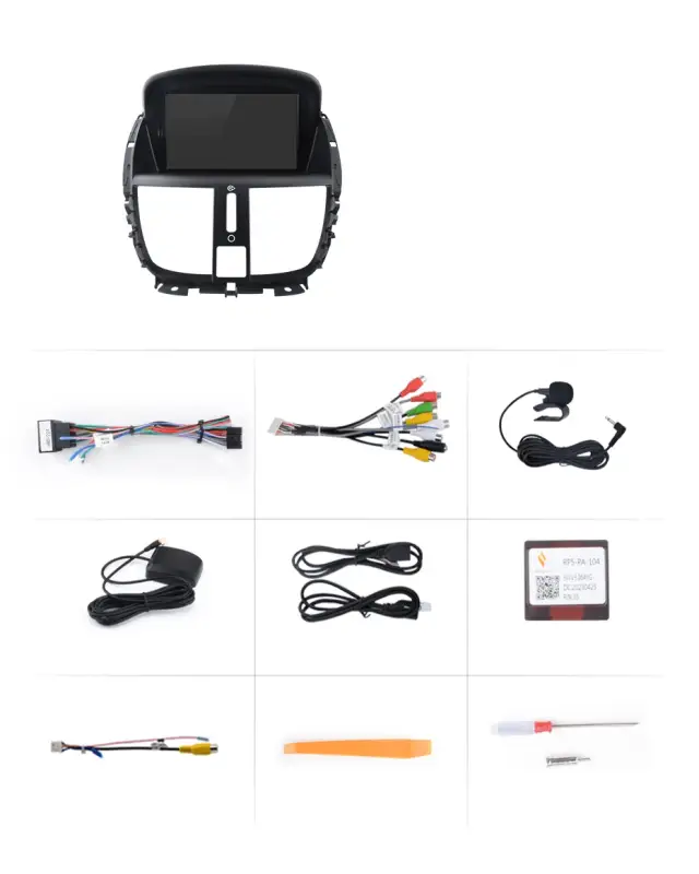 Radio Android do Peugeot 207 207CC (2006-2015) CarPlay Android Auto 4G WiFi GPS DSP