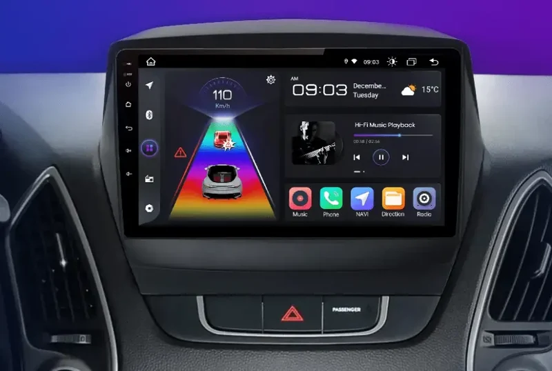 Radio Android do Hyundai Tucson II ix35 (2009-2015) CarPlay Android Auto 4G WiFi GPS DSP