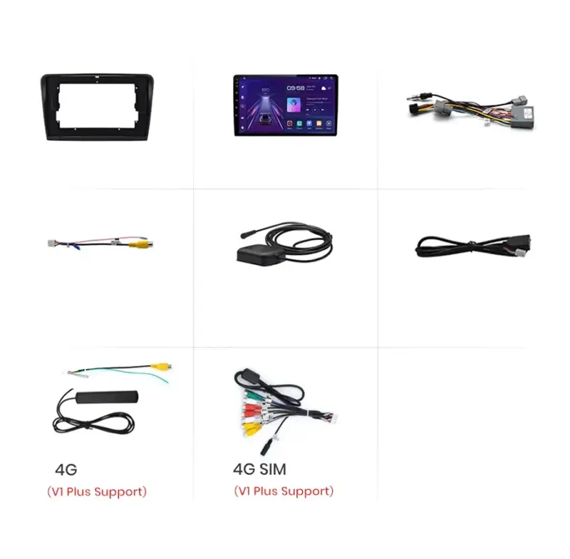 Radio Android do Skoda Superb II (2008-2015) CarPlay Android Auto 4G WiFi GPS DSP