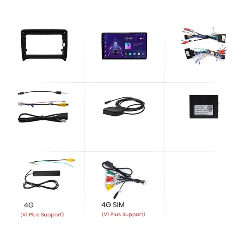Radio Android do Audi TT MK2 (8J) (2006-2014) CarPlay Android Auto 4G WiFi GPS DSP