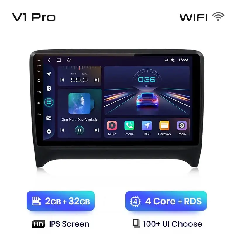 Radio Android do Audi TT MK2 (8J) (2006-2014) CarPlay Android Auto 4G WiFi GPS DSP