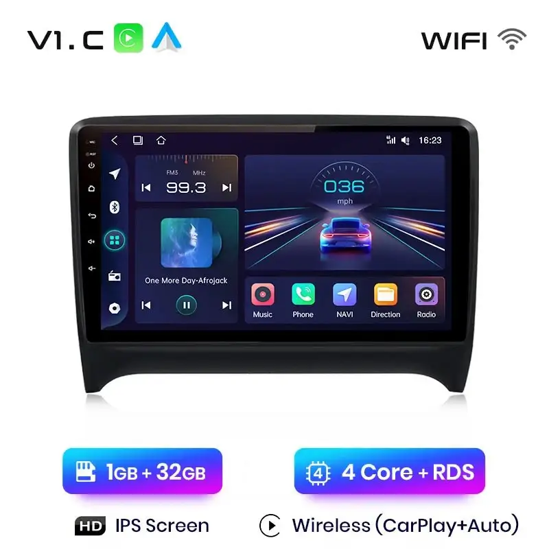 Radio Android do Audi TT MK2 (8J) (2006-2014) CarPlay Android Auto 4G WiFi GPS DSP