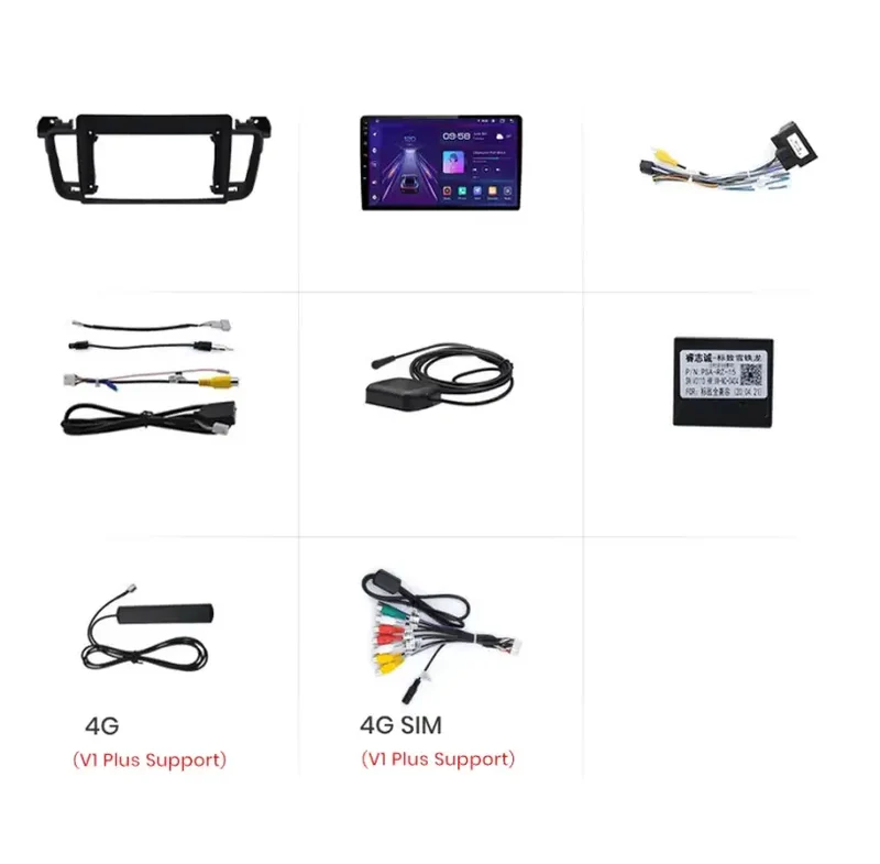 Radio Android do Peugeot 508 508SW (2011-2018) CarPlay Android Auto 4G WiFi GPS DSP