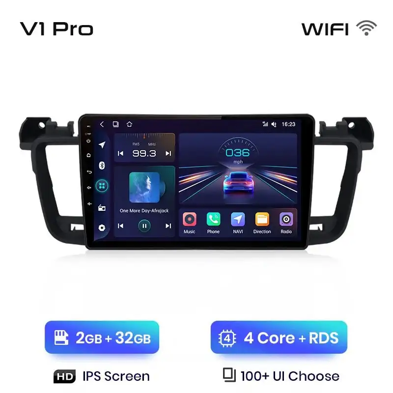 Radio Android do Peugeot 508 508SW (2011-2018) CarPlay Android Auto 4G WiFi GPS DSP