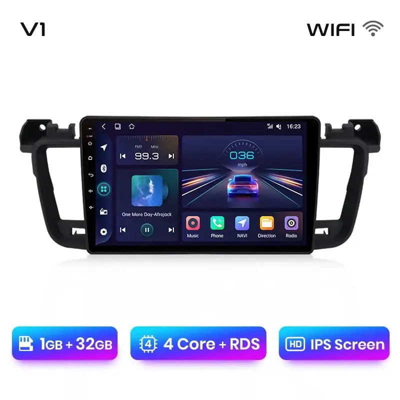 Radio Android do Peugeot 508 508SW (2011-2018) CarPlay Android Auto 4G WiFi GPS DSP