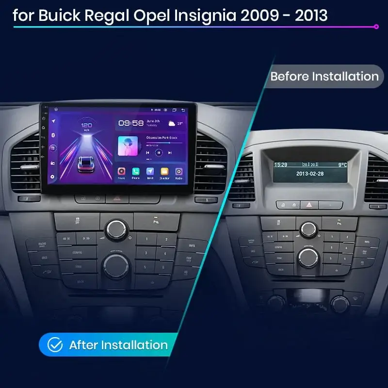 Radio Android do Opel Insignia (2009-2013) CarPlay Android Auto 4G WiFi GPS DSP
