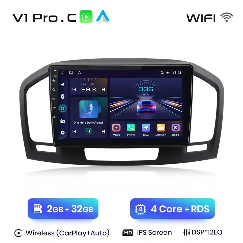 Radio Android do Opel Insignia (2009-2013) CarPlay Android Auto 4G WiFi GPS DSP