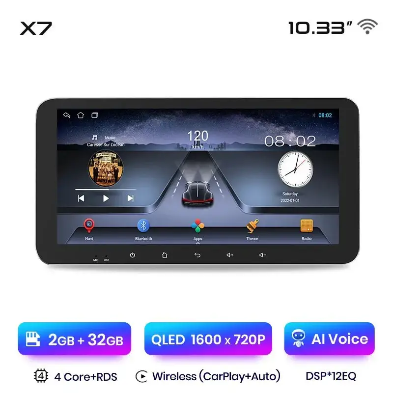 Radio Android do Peugeot 508 508SW (2011-2018) CarPlay Android Auto 4G WiFi GPS DSP